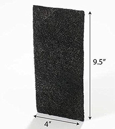 Nispira True HEPA Air Filter Replacement Carbon Compatible with Holmes AER1 HAPF30AT Air Purifier - 1.2” x 10” x 4.6” (4 HEPA Filters + 4 Carbon Filters)