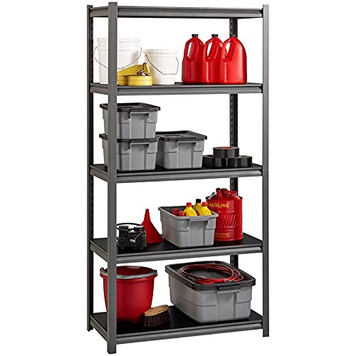 Hirsh 3,200 lb Capacity Iron Horse Shelving - 5 Compartment(s) - 72" Height x 36" Width x 18" Depth