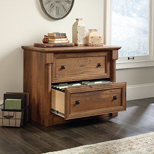 Sauder Palladia File Cabinet, Vintage Oak finish