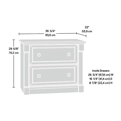 Sauder Palladia File Cabinet, Vintage Oak finish