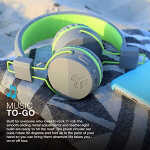 JLab Neon Bluetooth Folding On-Ear Headphones | Wireless Headphones | Green | 30 Hour Bluetooth Playtime | Noise Isolation | 40mm Neodymium Drivers | C3 Sound (Crystal Clear Clarity)