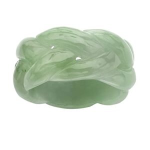 palmbeach jewelry genuine green jade braided eternity ring sizes 6-12 size 10