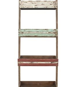 Deco 79 Wood 4 Shelves Shelving Unit, 23" x 18" x 70", Brown