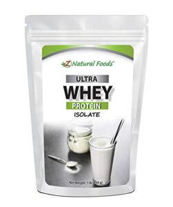 whey protein isolate - unflavored - all natural protein powder made in the usa - mix in a smoothie, shake, drink, or recipe - hormone free, unsweetened, non gmo, kosher & gluten free - 1 lb
