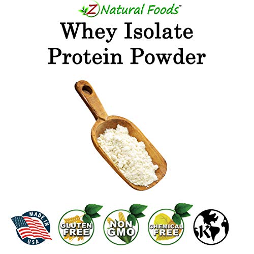 Whey Protein Isolate - Unflavored - All Natural Protein Powder Made in The USA - Mix in A Smoothie, Shake, Drink, Or Recipe - Hormone Free, Unsweetened, Non GMO, Kosher & Gluten Free - 1 lb