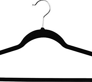 Utopia Home Premium Velvet Hangers 30 Pack - Non-Slip Clothes Black Suit with 360 Degree Rotatable Hook Heavy Duty Coat