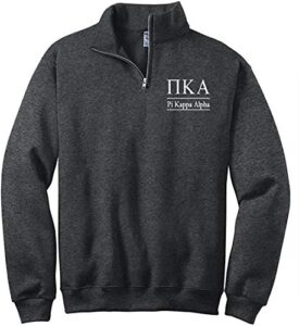 pi kappa alpha quarter zip pullover sweatshirt (l)