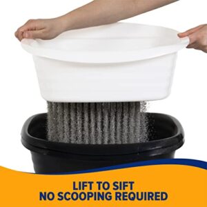 Arm & Hammer Large Sifting Litter Box with Microban for Odor Control (Scoop Free Cat Litter Tray)