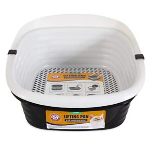 Arm & Hammer Large Sifting Litter Box with Microban for Odor Control (Scoop Free Cat Litter Tray)