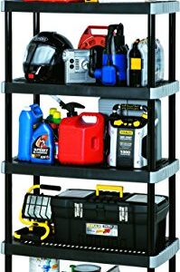 Rimax 9494 5 Shelf Storage Rack, Black