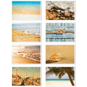 Best Paper Greetings 40 Pack Bulk Nautical Beach Seaside Postcards From Around the World for Mailing, 20 Assorted Designs (4 x 6 In)