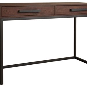 Signature Design by Ashley Horatio Urban Industrial 48" Home Office Desk with 2 Drawers, Brown