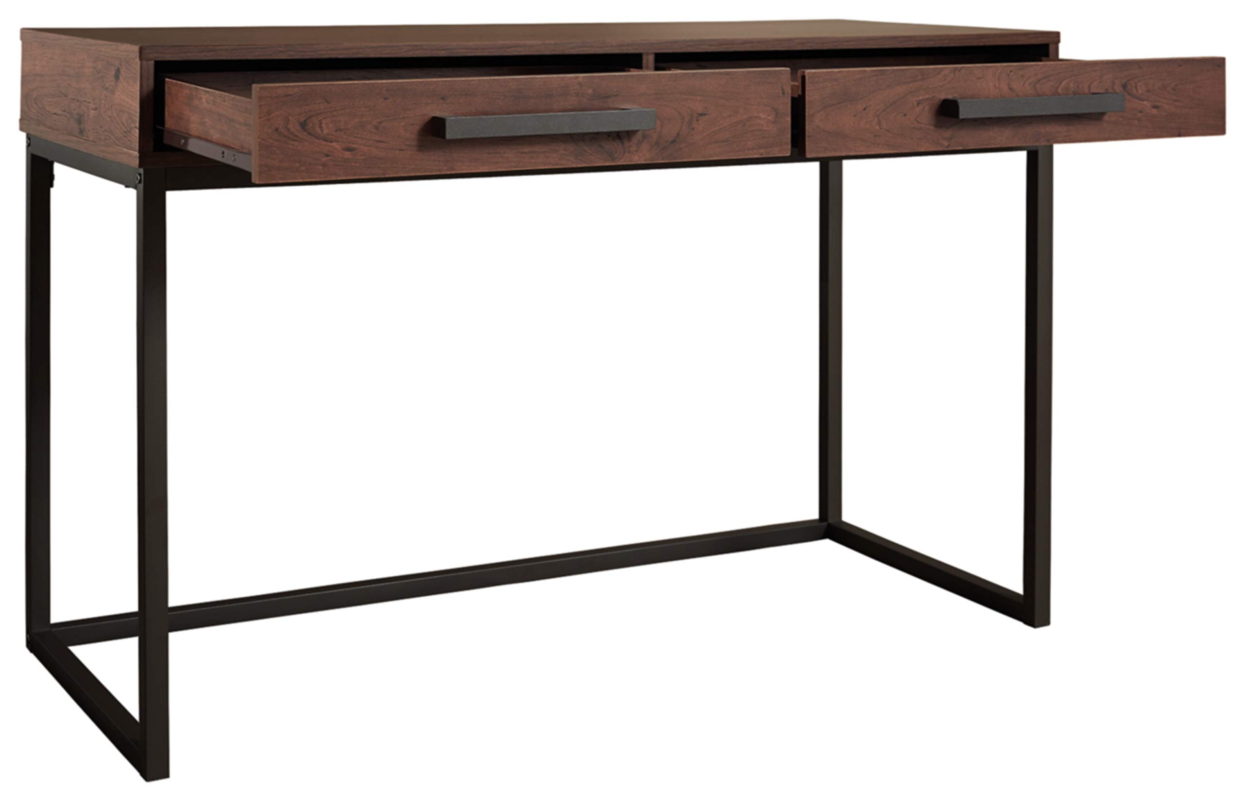 Signature Design by Ashley Horatio Urban Industrial 48" Home Office Desk with 2 Drawers, Brown