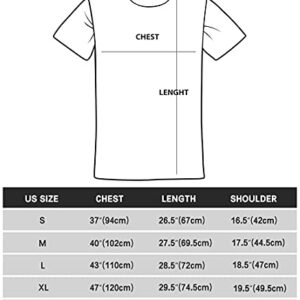 LOGEEYAR Mens Premium Fitted Short-Sleeve Contrast Color Stitching T-Shirt(Red XL)