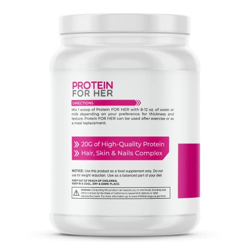 FoxyFit Protein for Her, Vanilla Cupcake Whey Protein Powder with CLA and Biotin for a Healthy Glow (1.85 lbs)