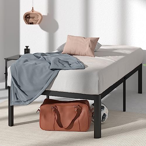 ZINUS Van 16 Inch Metal Platform Bed Frame / Steel Slat Support / No Box Spring Needed / Easy Assembly, Twin