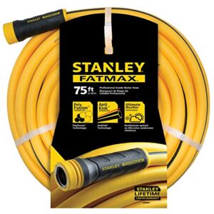 stanley garden bds6651 fatmax professional grade water hose, 75' x 5/8", 75ft, yellow, 500 psi