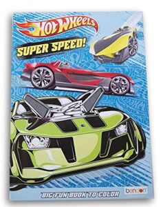 hot wheels go for it jumbo color and activity book