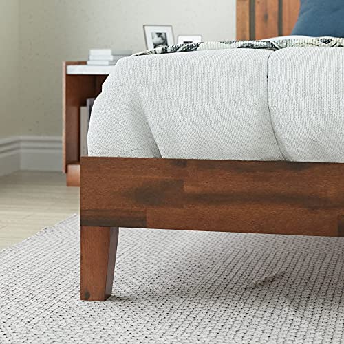 ZINUS Vivek Deluxe Wood Platform Bed Frame with Headboard / Wood Slat Support / No Box Spring Needed / Easy Assembly, King