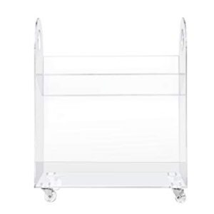 Babyletto Presto Portable Bookcase and Cart in Acrylic