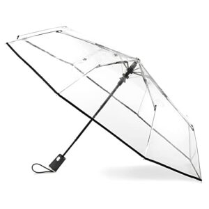 totes clear canopy automatic open foldable umbrella