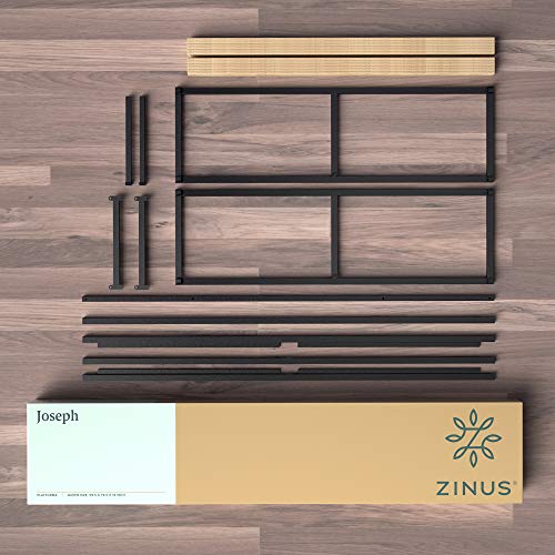 ZINUS Joseph Metal Platforma Bed Frame / Mattress Foundation / Wood Slat Support / No Box Spring Needed / Sturdy Steel Structure, Twin