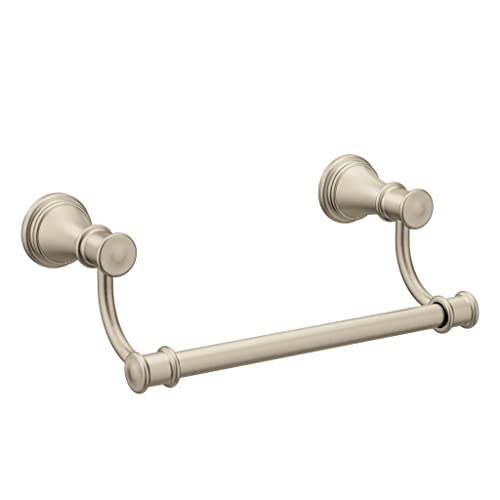 Moen Belfield Brushed Nickel 9-Inch Bathroom Hand -Towel Bar, YB6486BN