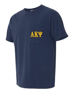 alpha kappa psi business fraternity comfort colors pocket t-shirt
