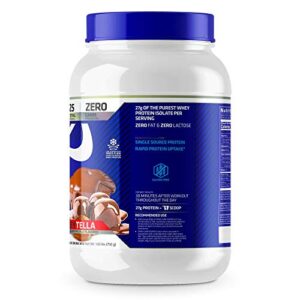 USN Supplements Zero Carb IsoPro 100% Whey Protein Isolate Powder - Keto Friendly, Sugar Free and Low Calorie, WheyTella, 1.7 Pounds