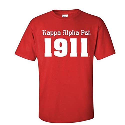 Kappa Alpha Psi Logo Short Sleeve Tee Medium Red