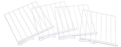 Covers For The Home Sturdy Set of 4 Wire Shelf Dividers - for Solid Shelves - (4 pcs Total)