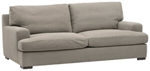 amazon brand – stone & beam lauren down-filled oversized sofa couch, 89"w, slate