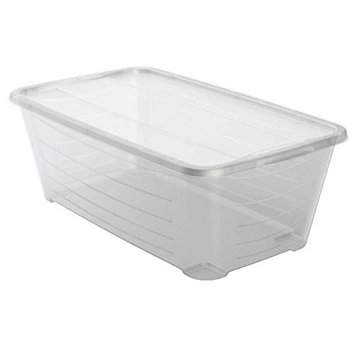 Life Story 6 Quart Rectangular Clear Plastic Protective Storage Shoe Box, 8 Pack