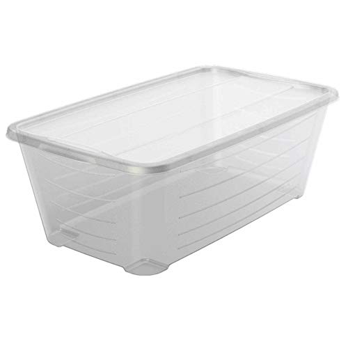 Life Story 6 Quart Rectangular Clear Plastic Protective Storage Shoe Box, 8 Pack