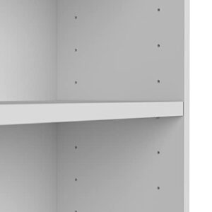 Bush Furniture Universal 2 Shelf Bookcase Set of 2 in Pure White (UB001PW)