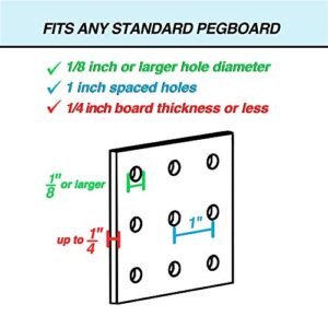 Right Arrange – Pegboard Bins - 12 Pack Black - Hooks to Any Peg Board - Organize Hardware, Accessories, Attachments, Workbench, Garage Storage, Craft Room, Tool Shed, Hobby Supplies, Small Parts