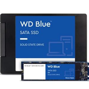 Western Digital 2TB WD Blue 3D NAND Internal PC SSD - SATA III 6 Gb/s, 2.5"/7mm, Up to 560 MB/s - WDS200T2B0A, Solid State Hard Drive