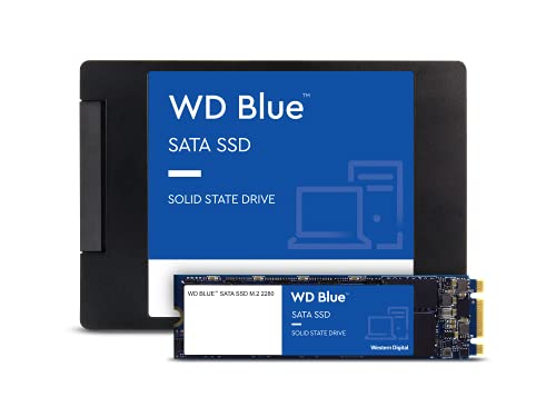 Western Digital 2TB WD Blue 3D NAND Internal PC SSD - SATA III 6 Gb/s, 2.5"/7mm, Up to 560 MB/s - WDS200T2B0A, Solid State Hard Drive