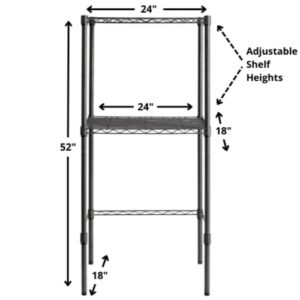 DormCo Suprima Adjustable Shelving - The Mini Shelf Supreme - Gunmetal Gray