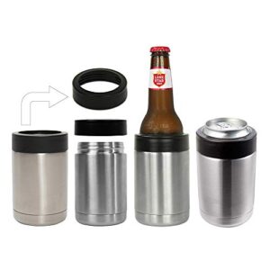 Gteller 12 oz Tumbler, Double Wall Stainless Steel Insulated Can Cooler, Beer Bottle Holder