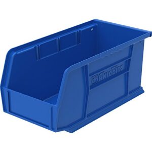 akro-mils 30230b bins, unbreakable/waterproof, 5-1/2-inch x10-7/8-inch x5-inch, blue