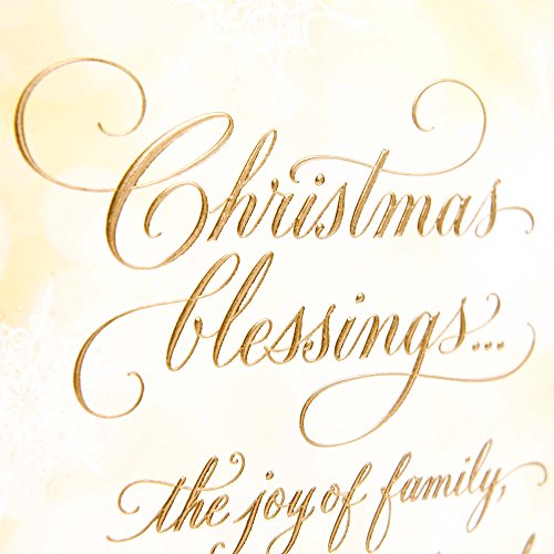 Hallmark Religious Christmas Boxed Cards, Christmas Blessings (12 Cards and 13 Envelopes)