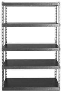 gladiator 48" wide ez connect rack with five 18" deep shelves