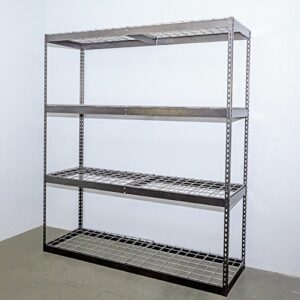 saferacks garage storage rack - hammertone | steel shelving unit | 24" d x 72" w x 84" t