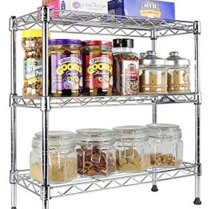 Apollo Hardware Chrome 3-Shelf Wire Shelving 7.5"x17.5"x16.5"