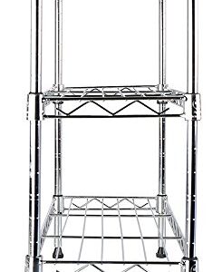 Apollo Hardware Chrome 3-Shelf Wire Shelving 7.5"x17.5"x16.5"