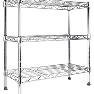 Apollo Hardware Chrome 3-Shelf Wire Shelving 7.5"x17.5"x16.5"