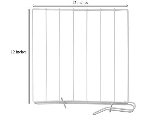 Evelots 8 Pack Shelf Dividers for Wood Shelves, Closet Organization-12 Inches Tall/Reinforced Wide Bottom for Added Stability