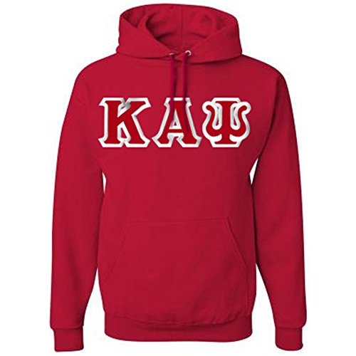 Kappa Alpha Psi Custom Twill Hooded Sweatshirt X-Large Red