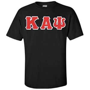 kappa alpha psi lettered t-shirt medium black